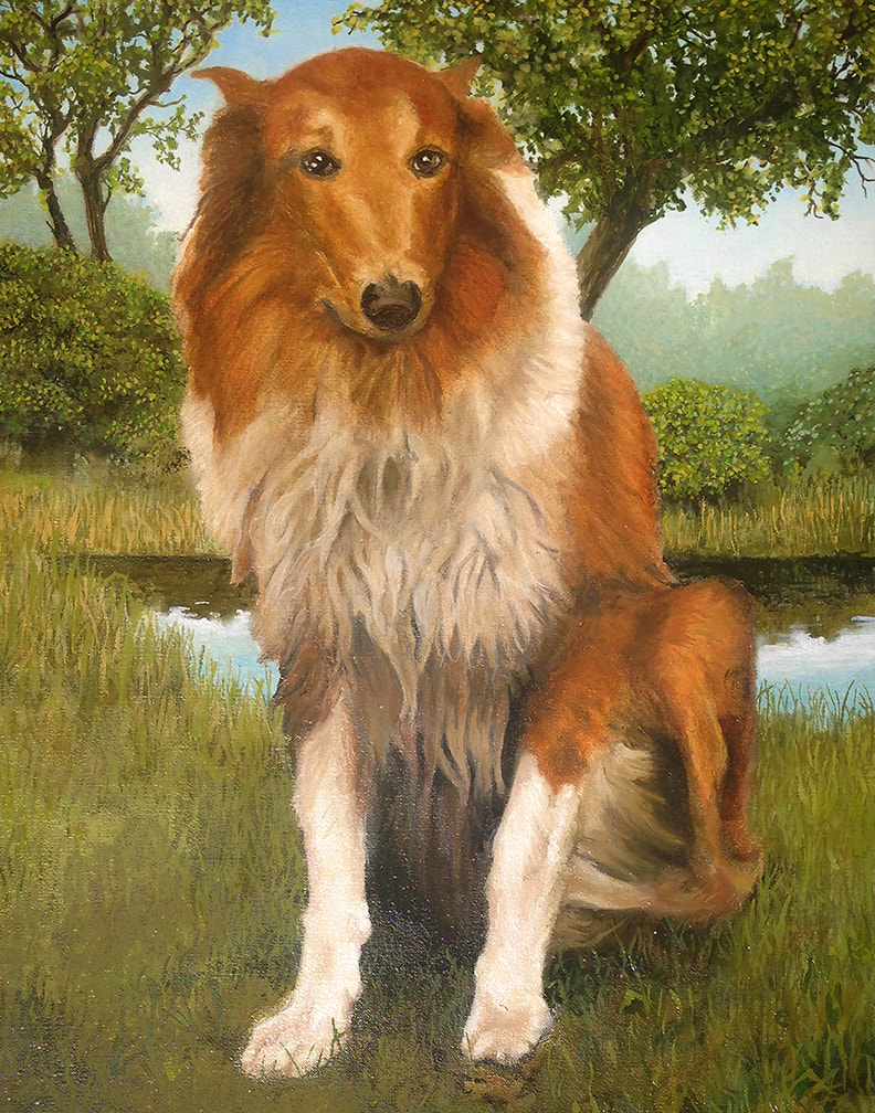 Dobbie 11 X 14 Oil on linen mounted on Dibond aluminum